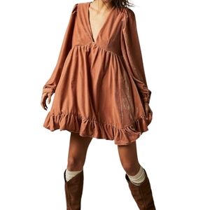 Free People Rust Mini Dress